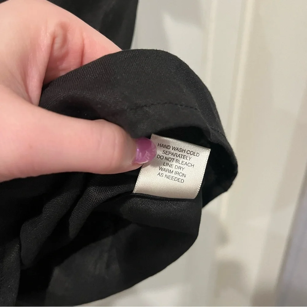 BNWT Christopher & Banks Black Wrap Top - Size XL